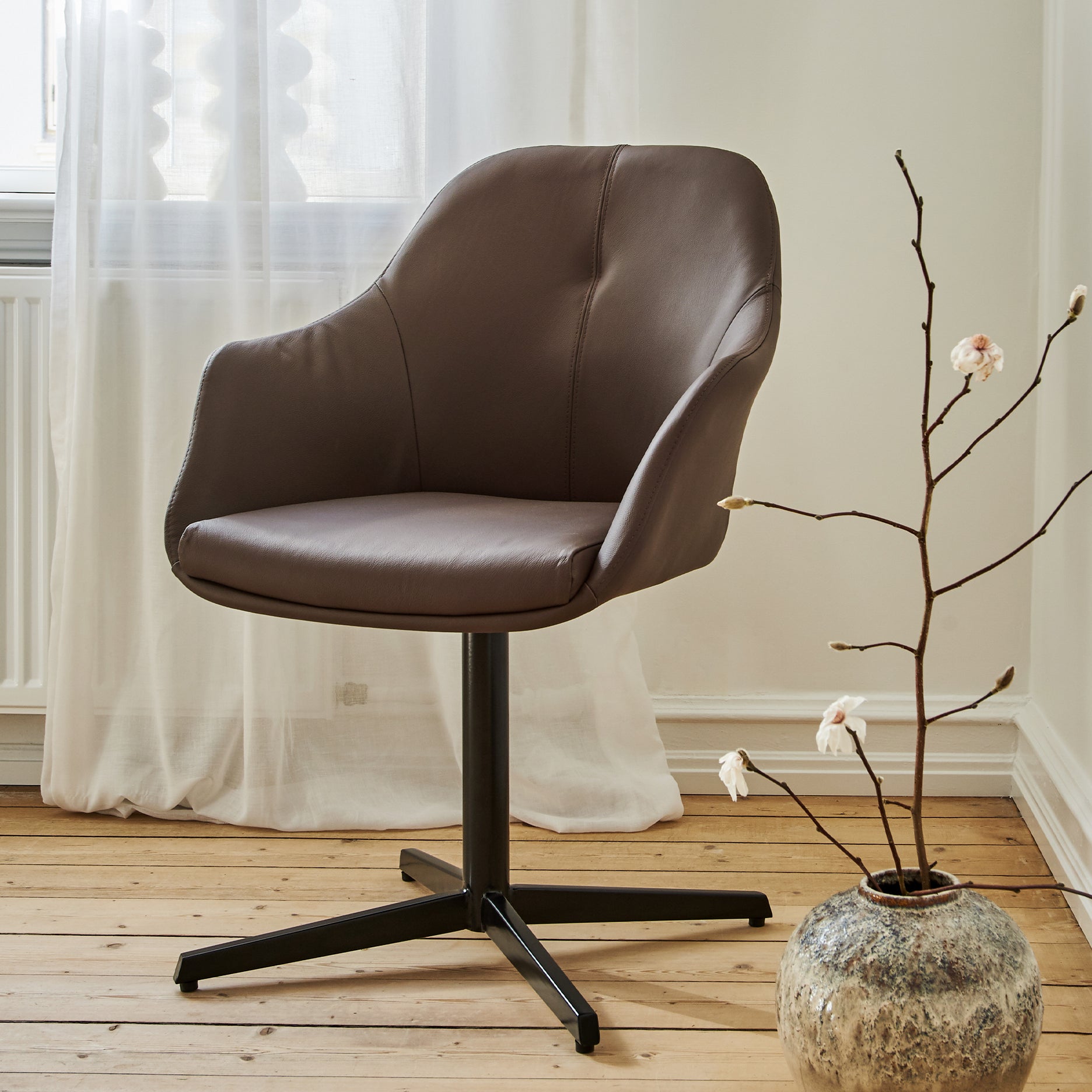 New Age Drehstuhl - Leder